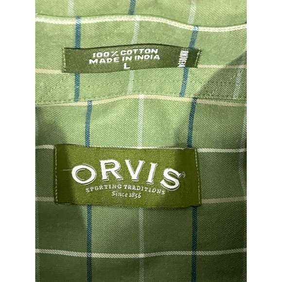 Orvis Green Long Sleeve Button-up, L,‎ #514-S - Picture 3 of 3